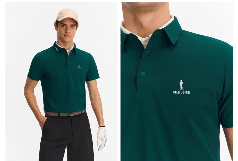 Biyinlefen Golf [Moisture-Wicking Quick-Dry] 2026 Spring Summer New Men's Sports Casual Stretch Comfortable Breathable Skin-Friendly Short Sleeve Polo Shirt 9